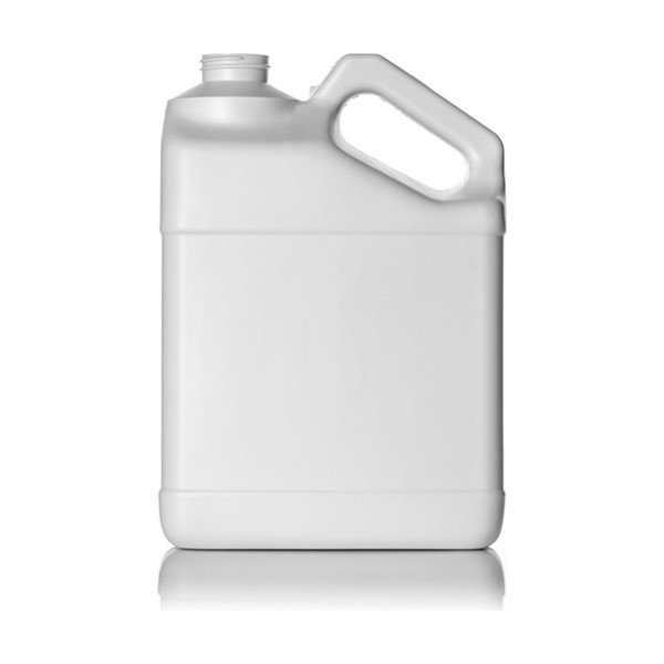 1 gallon White HDPE F Style Bottle