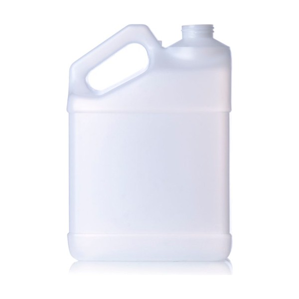 1 gallon Natural HDPE F Style Bottle