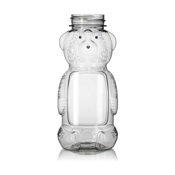 8 oz Clear PET Honey Container