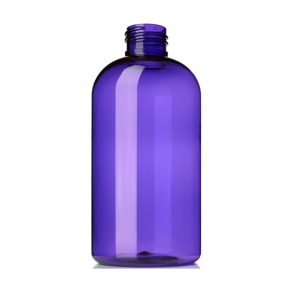 8 oz Purple PET Boston Round