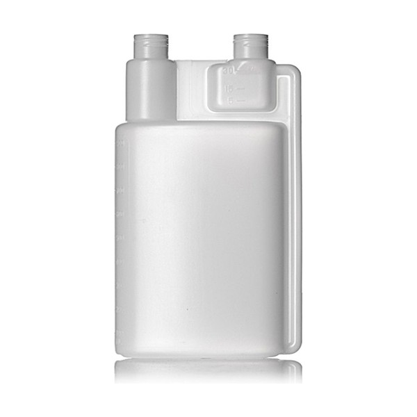 32 oz Natural HDPE Twin Neck Bottle