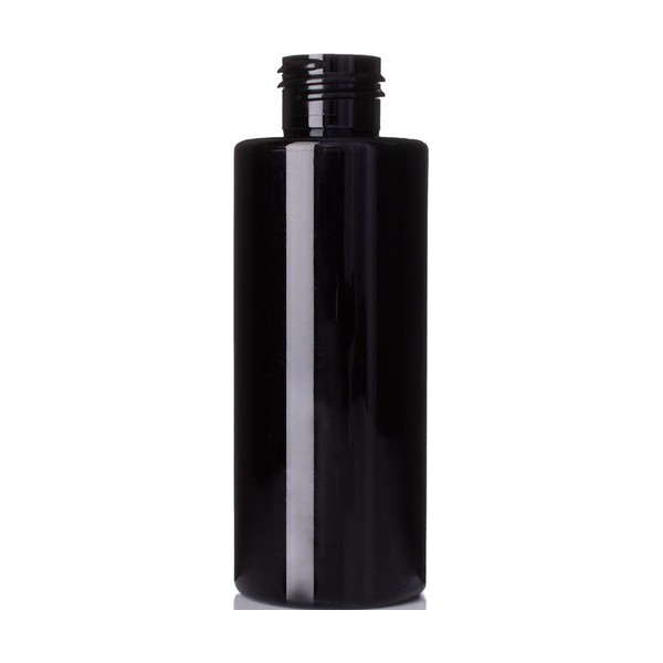 4 oz Black PET Cylinder Round