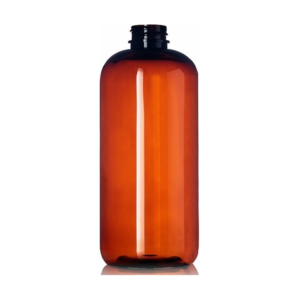 16 oz Amber PET Boston Round