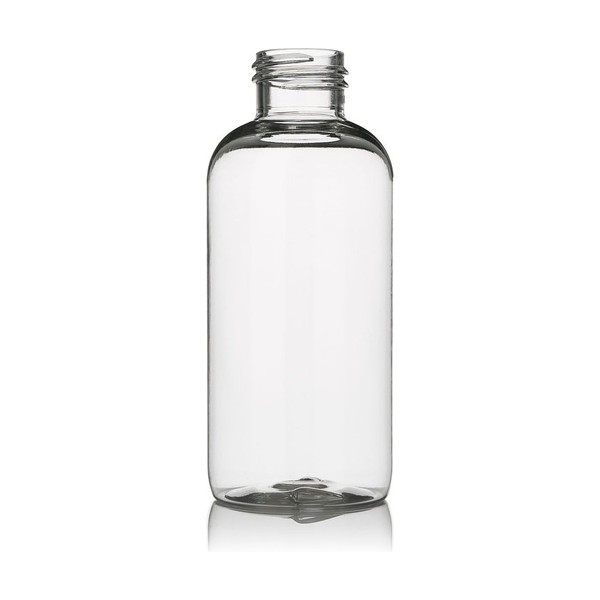 4 oz Clear PET Boston Round