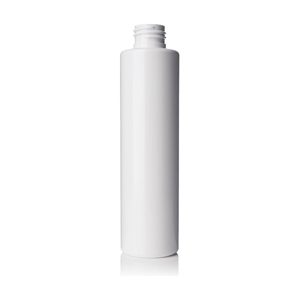 6 oz White PET Slim Cylinder Round