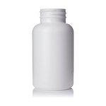 200 cc White HDPE Plastic Packer Bottle