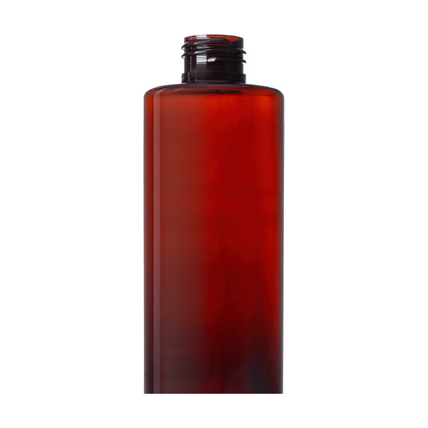 8 oz Amber PET Cylinder Round