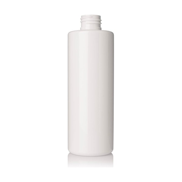 8 oz White PET Cylinder Round