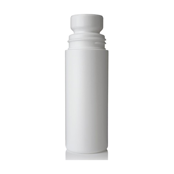 3 oz White Plastic Roll On Bottle