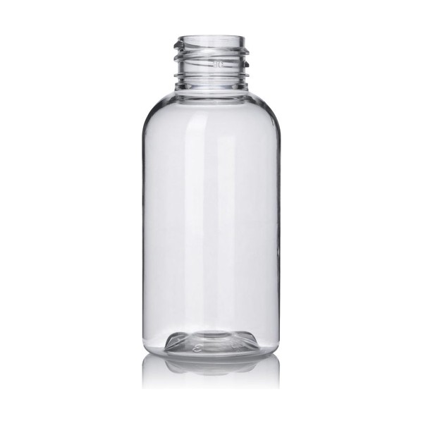 2 oz Clear PET Boston Round