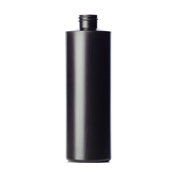 16 oz Black HDPE Cylinder Round
