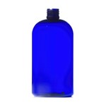 16 oz Cobalt Blue PET Squat Boston Round