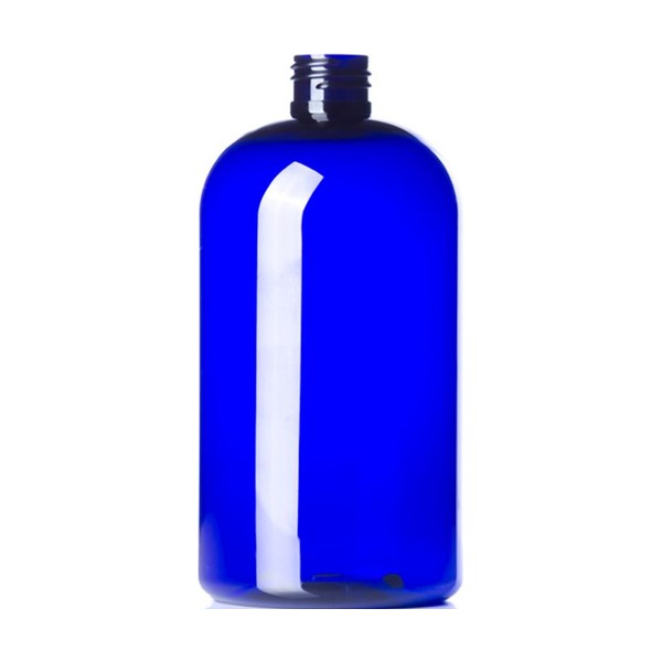 16 oz Blue PET Boston Round