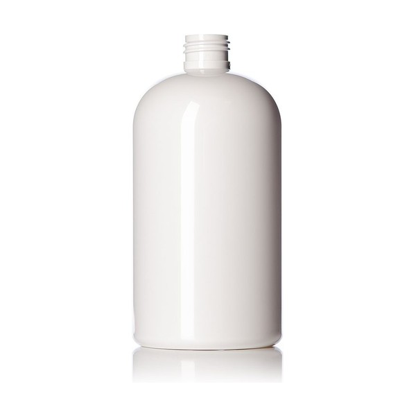 16 oz White PET Boston Round