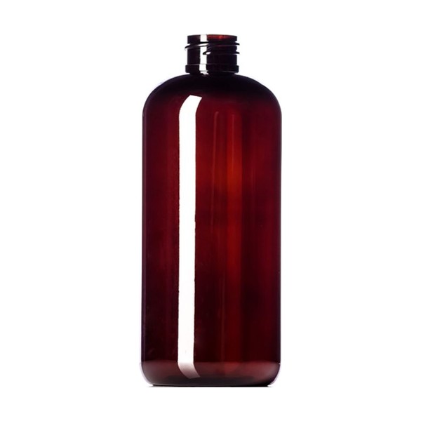 16 oz Amber PET Boston Round