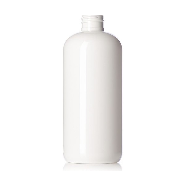16 oz White PET Boston Round