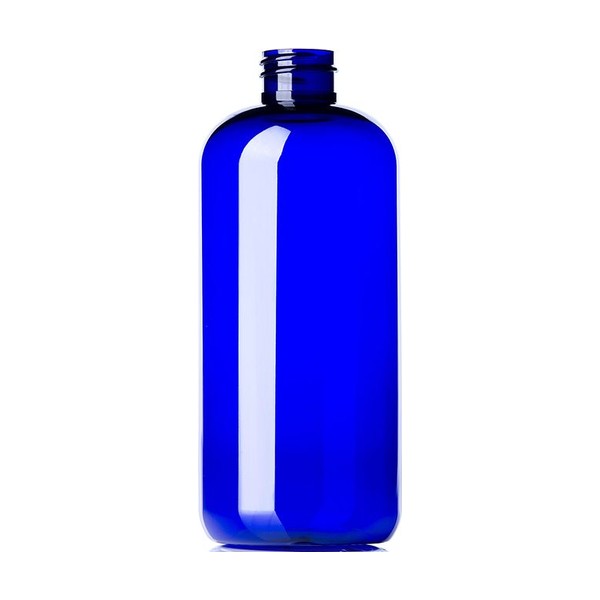 16 oz Blue PET Boston Round