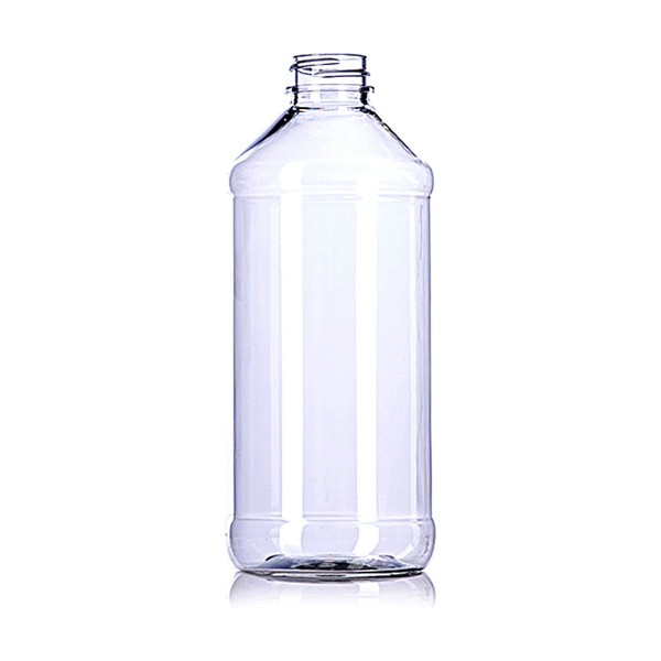 16 oz Clear PET Modern Round Bottle