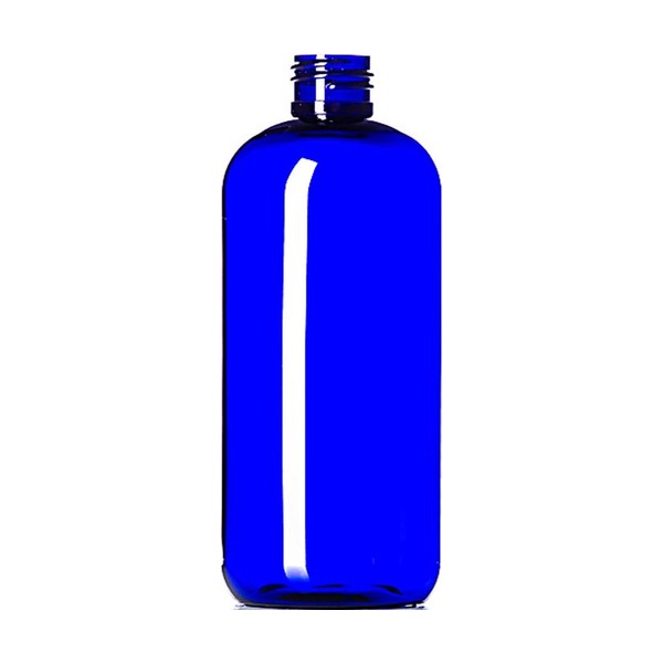 12 oz Blue PET Boston Round