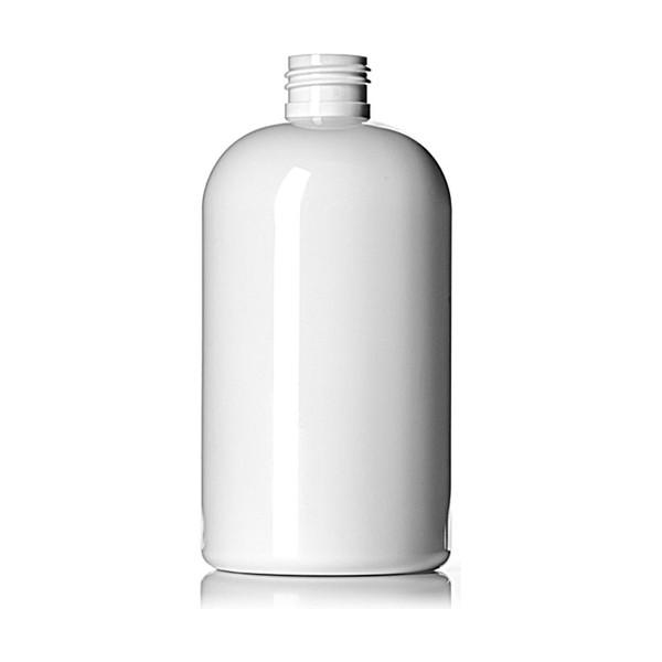 12 oz White PET Boston Round