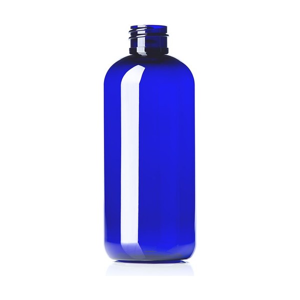 12 oz Blue PET Boston Round