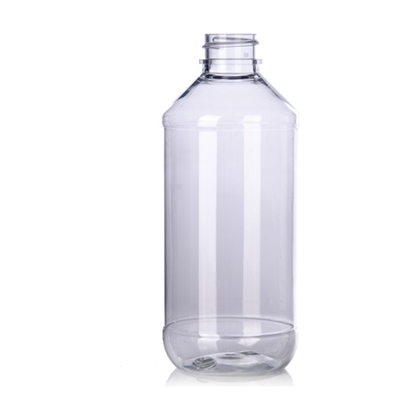 8 oz Clear PET Modern Round Bottle