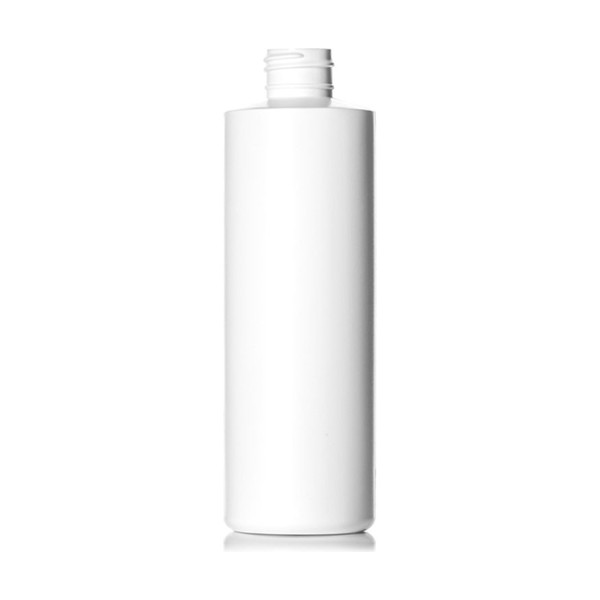 8 oz White HDPE Cylinder Round
