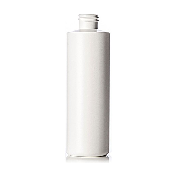 8 oz White HDPE Cylinder Round