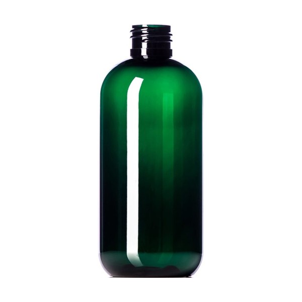 8 oz Green PET Boston Round