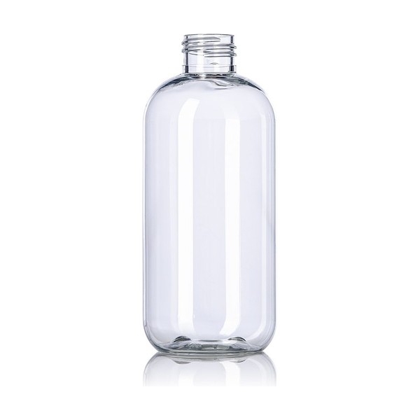 8 oz Clear PET Boston Round