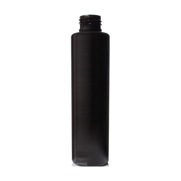 4 oz Dark Amber PET Slim Cylinder Round
