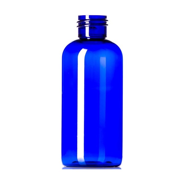 4 oz Blue PET Boston Round