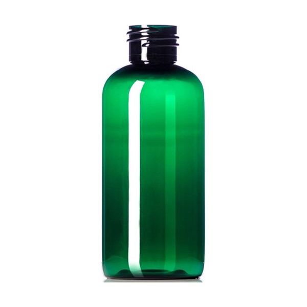 4 oz Green PET Boston Round