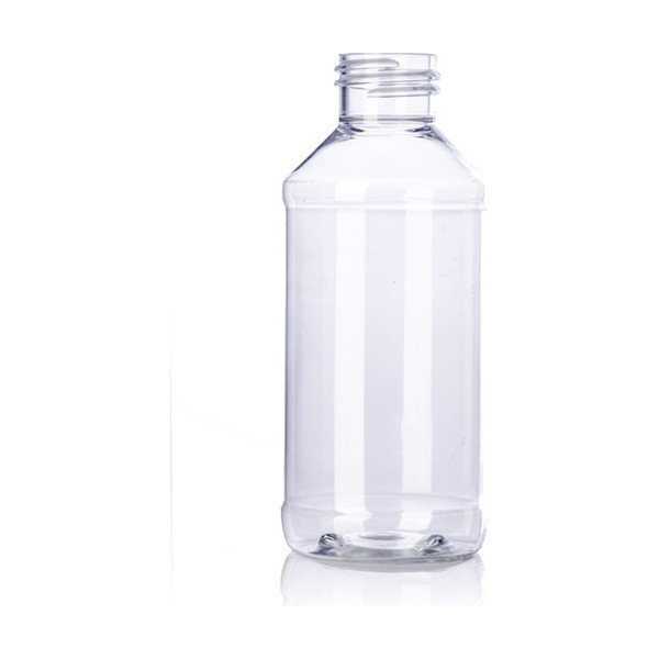 4 oz Clear PET Modern Round Bottle