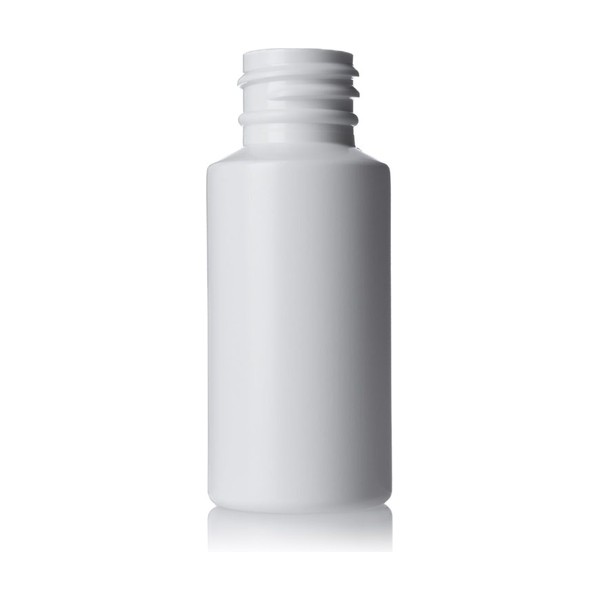1 oz White HDPE Cylinder Round