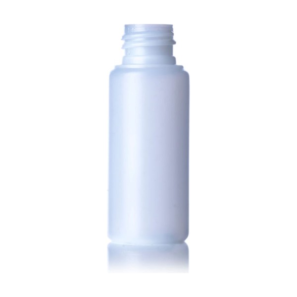 1.25 oz Natural HDPE Boston Round Bottle