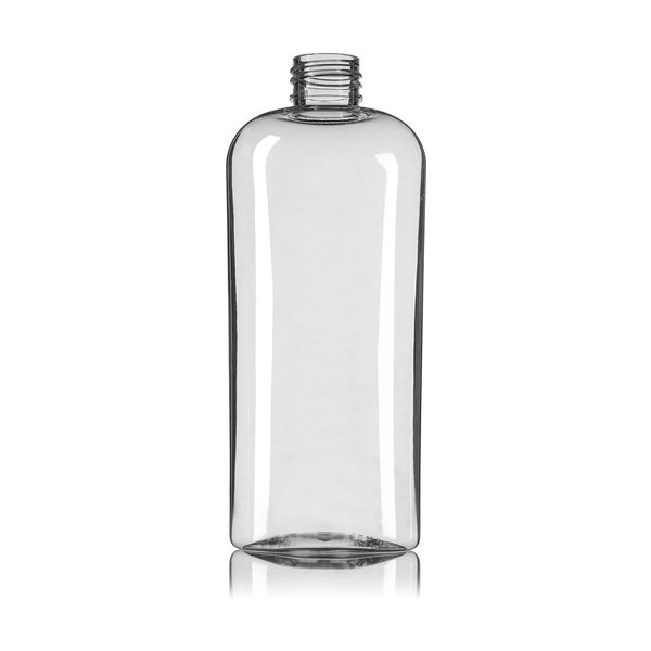 8 oz Clear PET Oval Bottle
