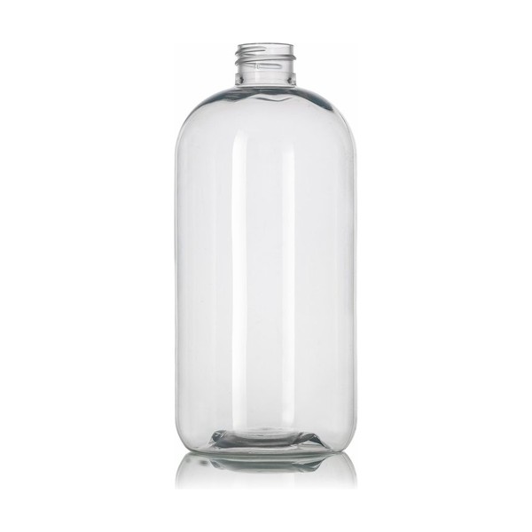 24 oz Clear PET Boston Round
