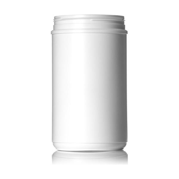 85 oz White HDPE Single Wall Canister