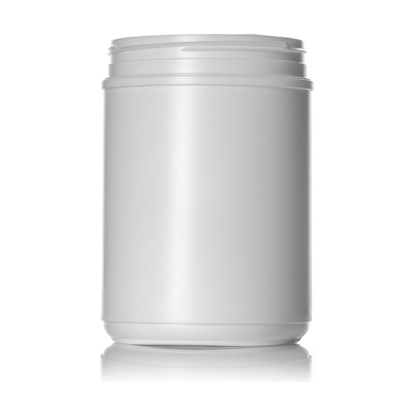 70 oz White HDPE Single Wall Canister