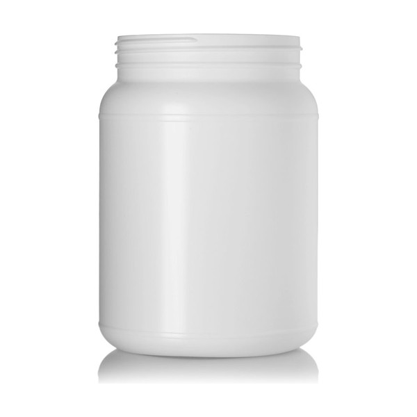 2000 cc White HDPE Wide Mouth Container