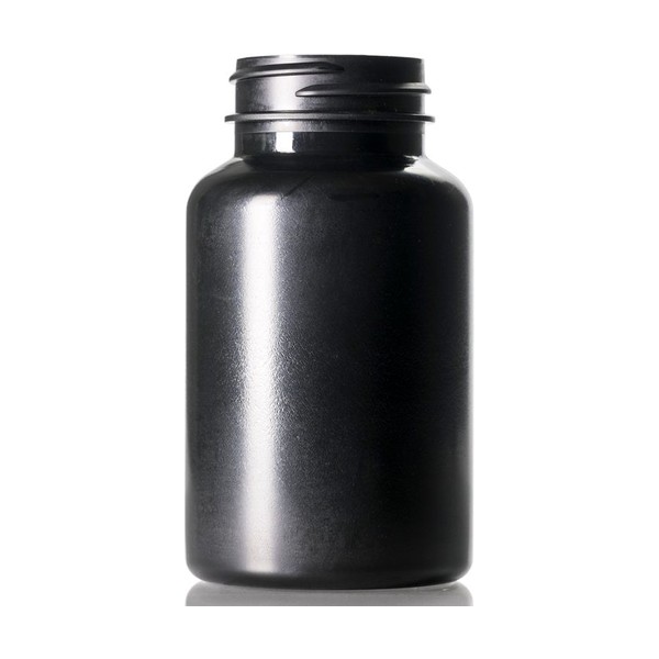 150 cc Black HDPE Packer Bottle