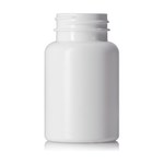 120 cc White HDPE Plastic Packer Bottle