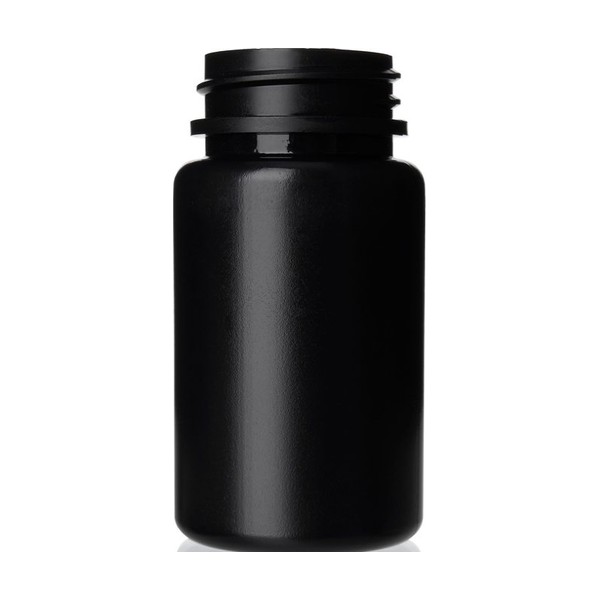 60 cc Black HDPE Packer Bottle