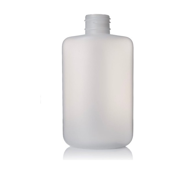 4 oz Natural HDPE Flat Oval Bottle