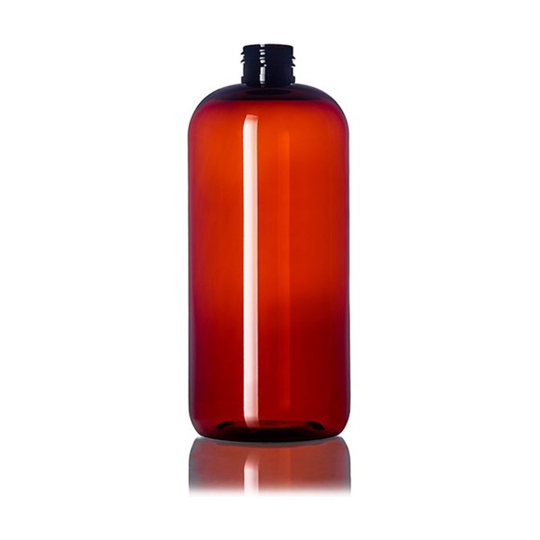 16 oz Amber PET Boston Round