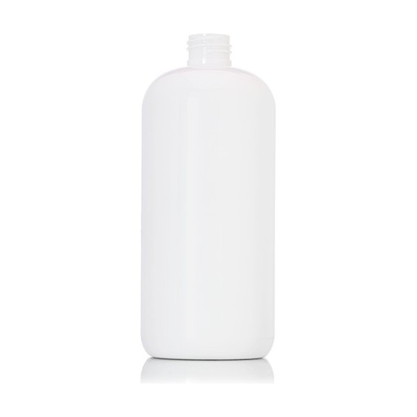 16 oz White PET Boston Round