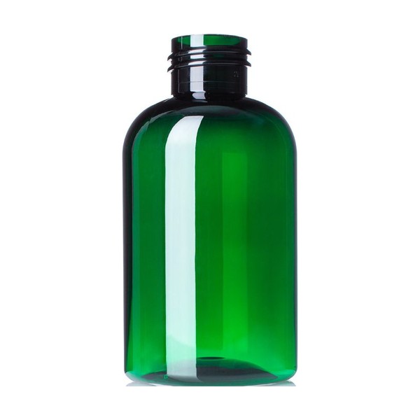 4 oz Green PET Boston Round