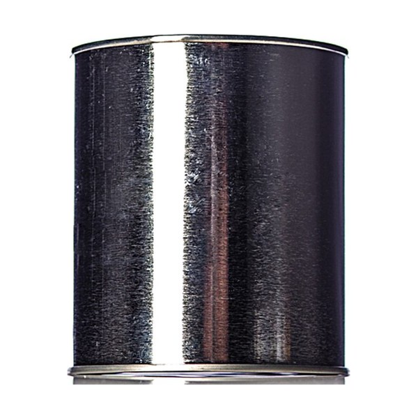 1 quart Silver Metal Round Steel Can