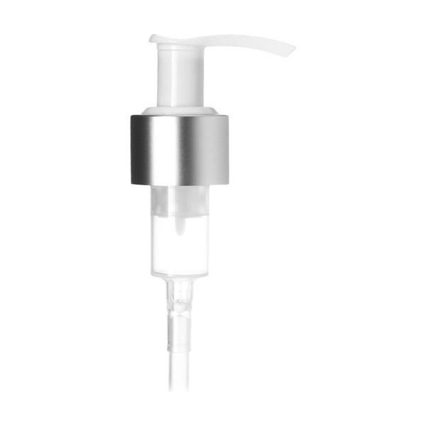 24-410 White/Silver Plastic/Metal Smooth Pump